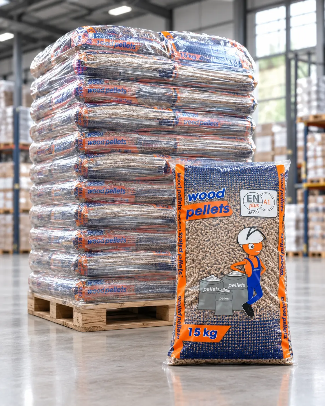 pellet mrówka Pellet drzewny MRÓWKA A1 EN plus paleta 975kg - obrazek 1